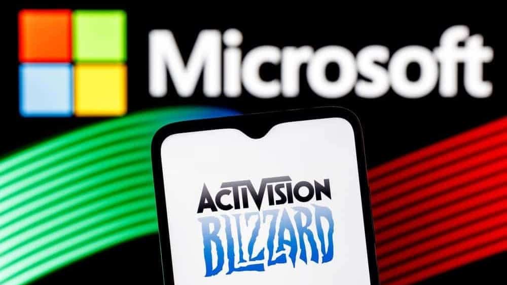 Logos de Microsoft e Activision