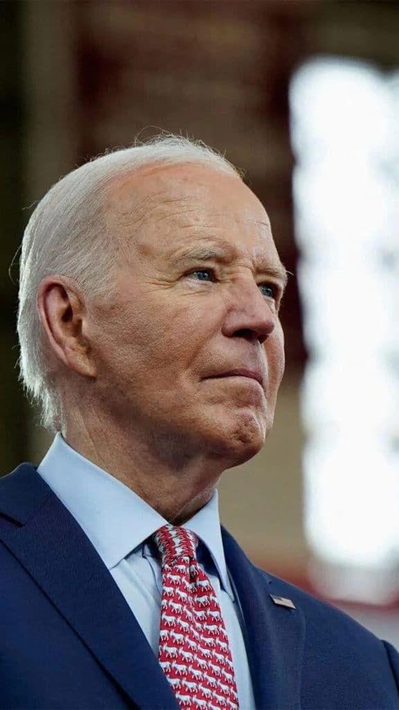Presidente dos Estados Unidos, Joe Biden, em discurso