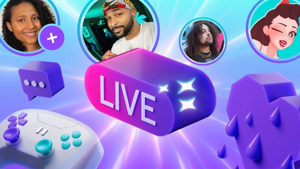 Ilustração sobre atualização da Twitch