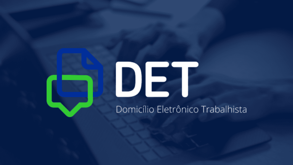 imagem ilustra uma sigla que designa "Domicílio Eletrônico Trabalhista"