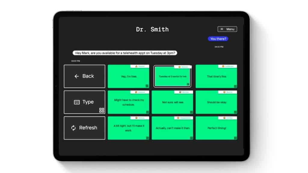 Montagem com interface usando tecnologia da OpenAI para sugerir respostas a paciente com implante cerebral de rival da Neuralink