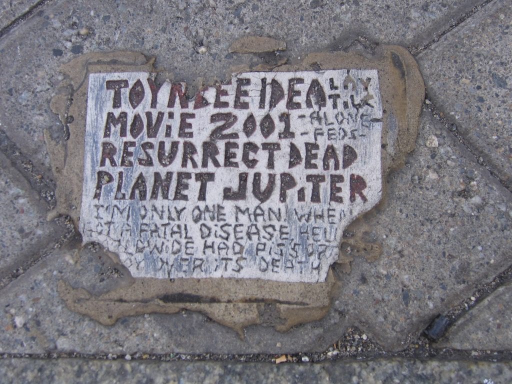 Placa de Toynbee em Filadélfia (EUA)