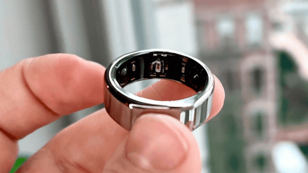 anel de branco de titânio galaxy ring samsung