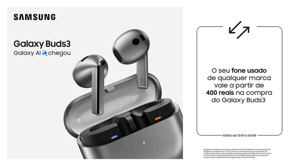 Banner com promoção do Buds