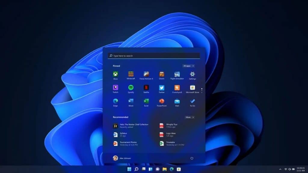 recursos windows 11 no menu Iniciar

