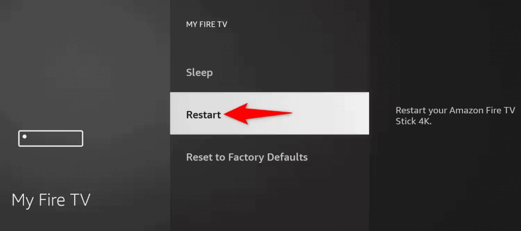 imagem mostra a configuração do fire tv stick