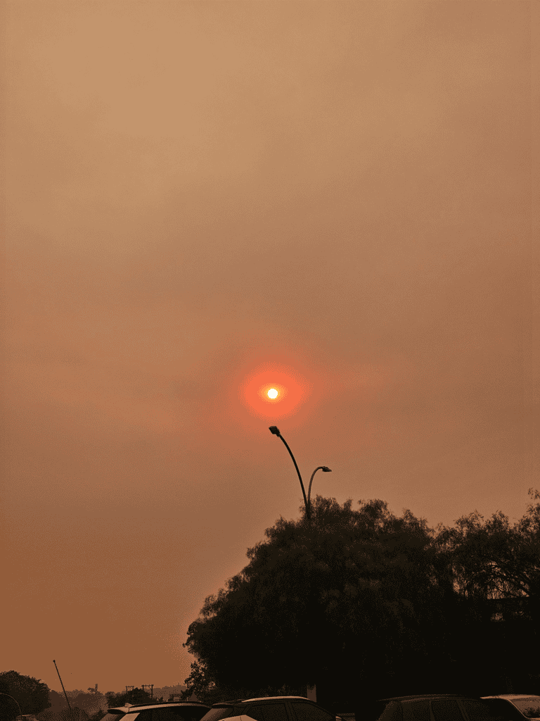 Sol vermelho