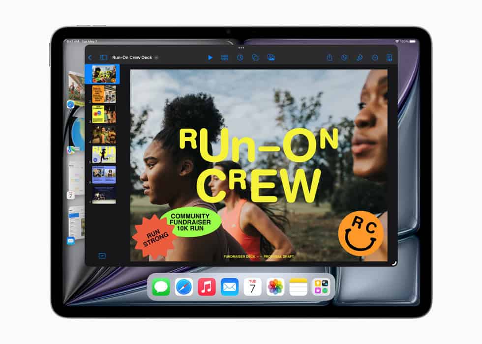 imagem mostra table Apple 2024 iPad Air de 11 polegadas