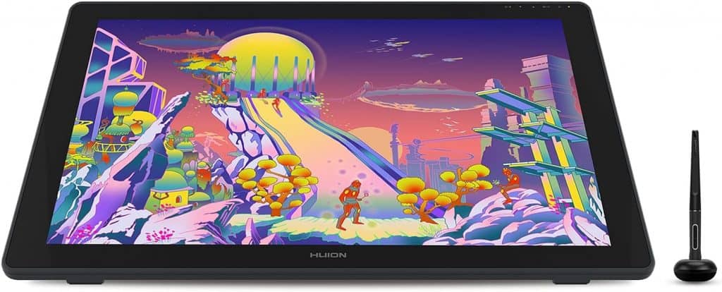 imagem mostra o tablet Huion Kamvas 24 Plus