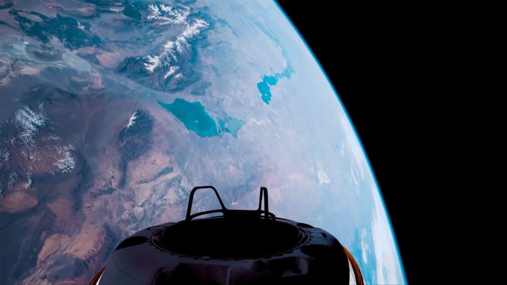 Captura de tela de vídeo gravado durante missão Polaris Dawn da SpaceX