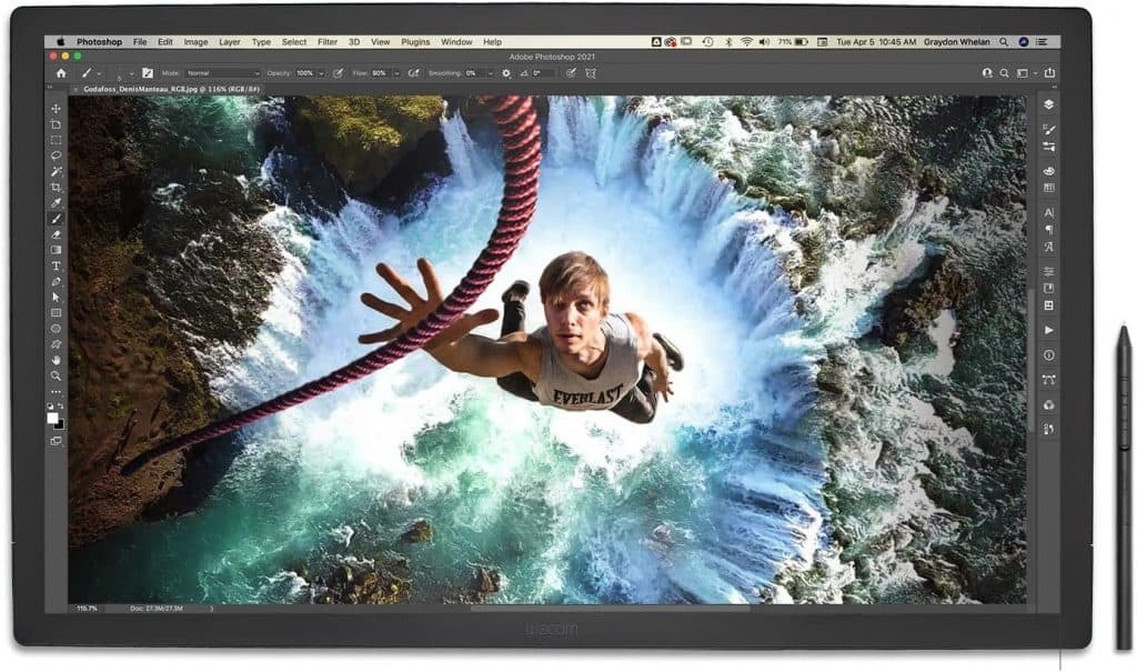 imagem mostra o tablet Wacom Cintiq Pro 27