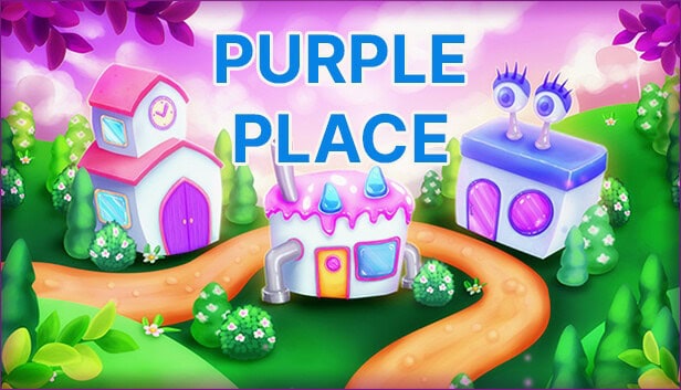 imagem mostra o cenário do jogo purple place