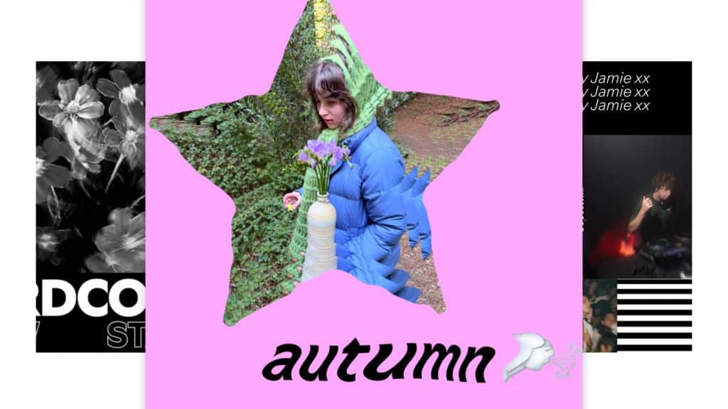Montagem com capas criadas por artistas para playlists no Spotify