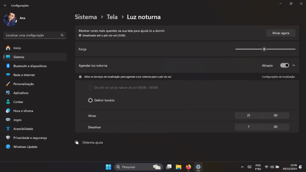 Como ativar filtro de luz azul no PC ou notebook