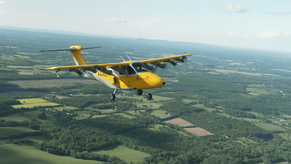 Avião no ar
