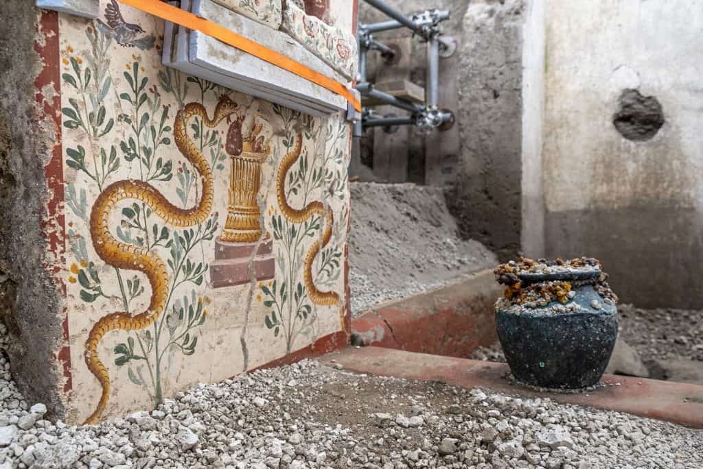 Imagem com outro afresco da casa de Pompeia
