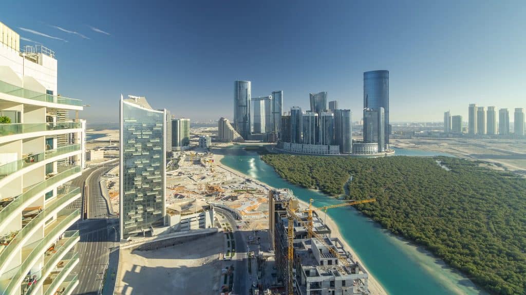 paisagem de abu dhabi