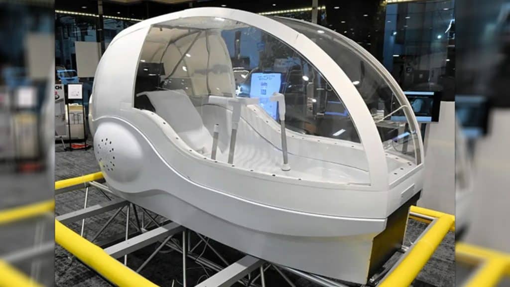 Protótipo de máquina de lavar pessoas