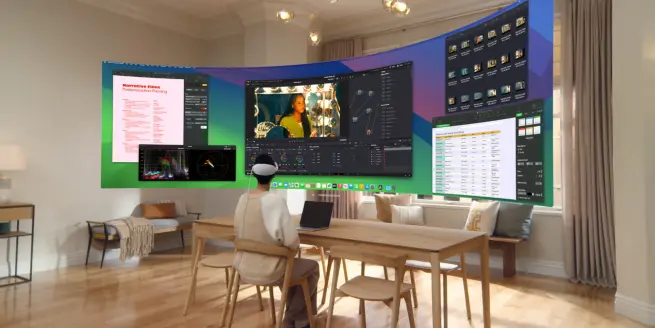 Visão do Mac no no Vision Pro