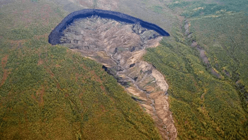 Batagaika: maior cratera de permafrost do mundo
