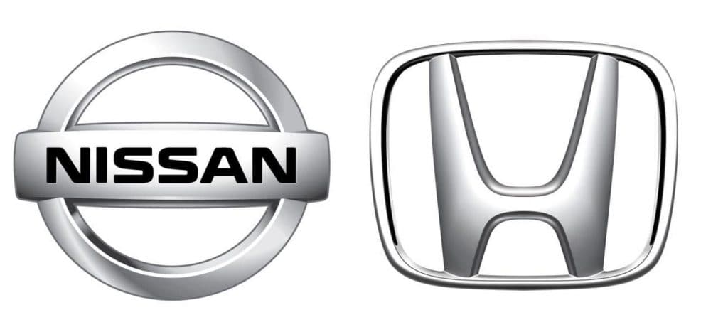 Logos de Honda e Nissan