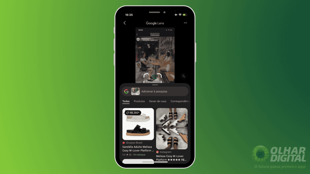 Obtenha detalhes sobre produtos com o Google Lens