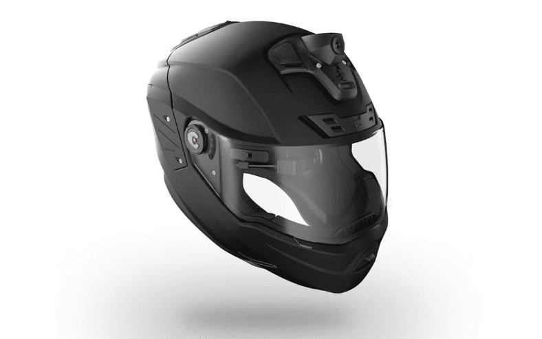 Capacete de moto com IA promete campo de visão de 360 graus