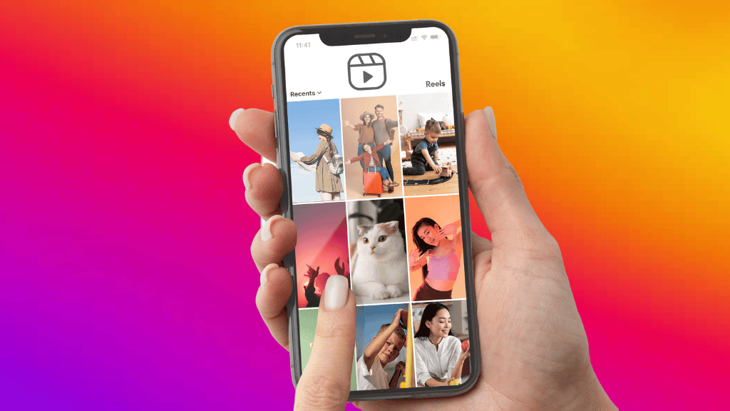Usuários poderão escolher o que o algoritmo do Instagram exibe O Instagram iniciou testes de um novo recurso que dá aos usuários mais poder para decidir o que aparece em seus feeds. A atualização, apresentada pelo Head da empresa no Threads, permite adicionar e remover tópicos de interesse, começando pelo Reels e se estendendo à aba Explorar. Pessoa segura um smartphone exibindo a interface do Instagram, com miniaturas de postagens organizadas verticalmente na aba de Reels. O fundo da imagem tem um degradê colorido