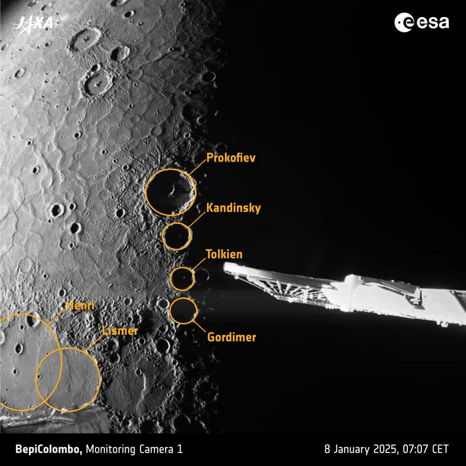 Registro de Mercúrio feito pela sonda BepiColombo