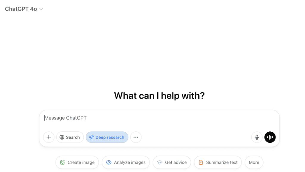Busca profunda no ChatGPT: o que é, como funciona, e como usar A pesquisa profunda é a nova opção do ChatGPT para fazer buscas mais elaboradas. Ao acionar o recurso, o chatbot faz análises mais aprofundadas pela web, que ajudam a tirar dúvidas ou a montar relatórios, por exemplo. Deep Research do ChatGPT. Imagem: Reprodução/OpenAI