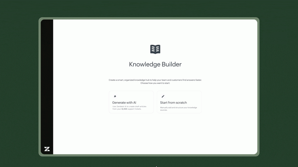 knowledge builder zendesk