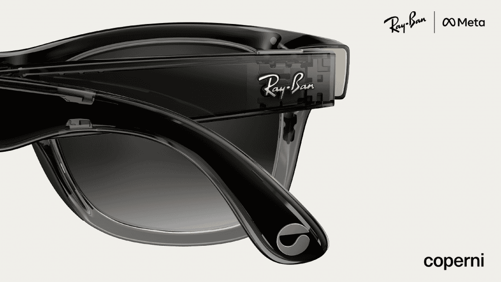 Meta abre espaço para apps de terceiros em óculos inteligentes Em breve, a linha de óculos inteligentes da Meta devem ganhar mais recursos. A empresa vai permitir que desenvolvedores externos criem aplicativos para os modelos Ray-Ban e Oakley, de acordo com o Endgadget. Óculos inteligentes Ray-Ban Meta em parceria com a Coperni