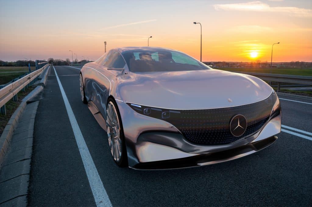 Mercedes Vision EQS. É o equivalente elétrico do Classe S.