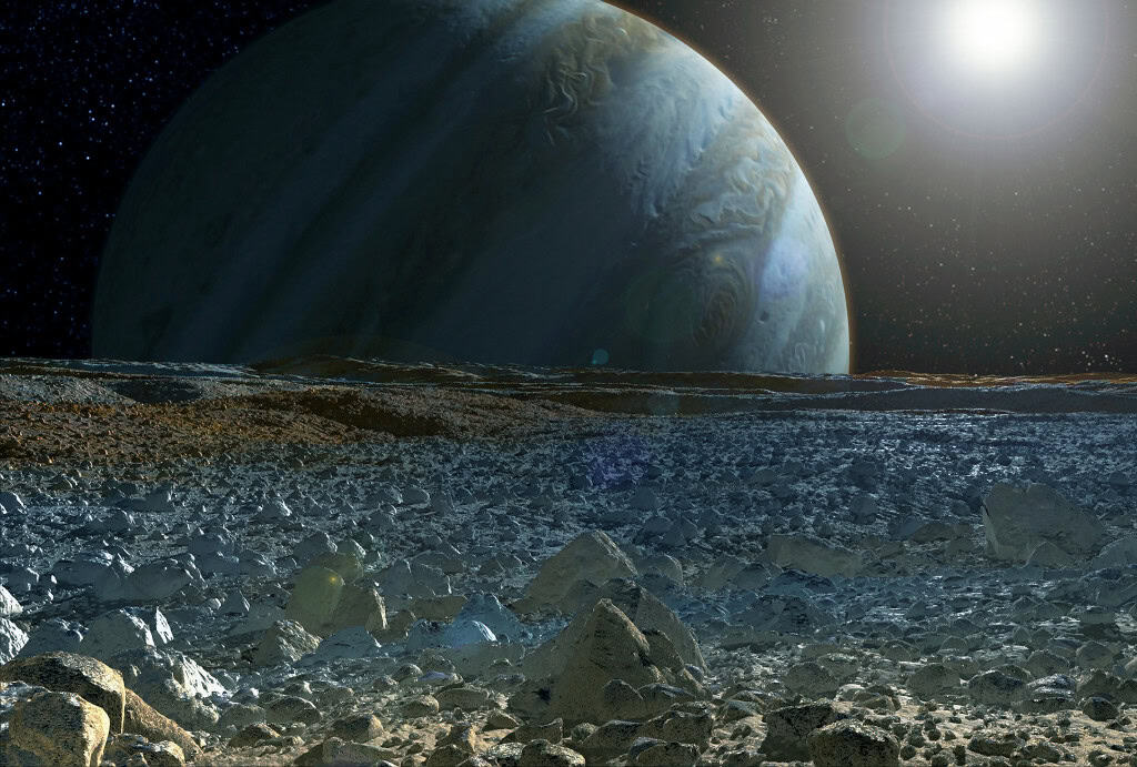 Existe vida na lua Europa? Novo estudo pode frustrar expectativas Europa, uma das maiores luas de Júpiter, é uma das grandes apostas na busca por vida fora da Terra. O astro é coberto por uma espessa camada de gelo que esconde um vasto oceano subterrâneo, algo que sempre foi visto como um ambiente promissor. Um estudo publicado nesta terça-feira (6) na revista Nature Communications pode frustrar essas expectativas. Existe vida na lua Europa? Novo estudo pode frustrar expectativas