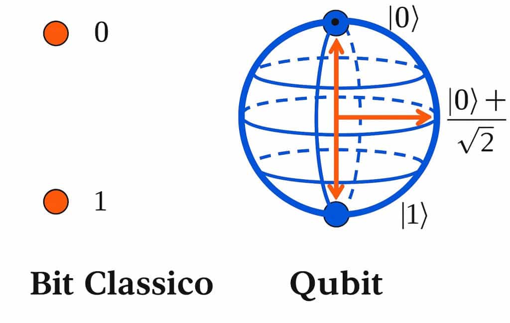 Representação e um bit clássico e um Qubit