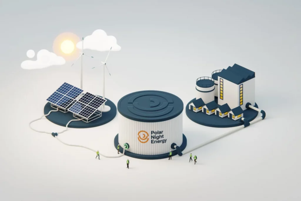 “Bateria de areia”: tecnologia aquece cidade na Finlândia Na pequena cidade de Pornainen, no sul da Finlândia, uma empresa instalou uma nova solução energética: a “bateria de areia”. Ao armazenar energia em forma de calor, essa inovação poderá complementar o trabalho das fontes renováveis, suprindo a cidade em períodos de baixa geração. “Bateria de areia”: tecnologia aquece cidade na Finlândia