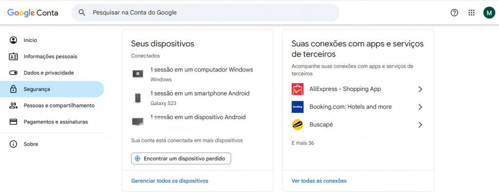Como saber se suas senhas estão salvas em outro dispositivo É normal que você já tenha feito login em suas contas em outros aparelhos. Dessa forma, suas senhas podem ficar salvas caso não as tenha removido, comprometendo então a segurança de suas contas. Mas, afinal, como saber se essas credenciais estão registradas em outro dispositivo? A seguir, o Olhar Digital traz algumas dicas importantes. Visualização dos dispositivos conectados