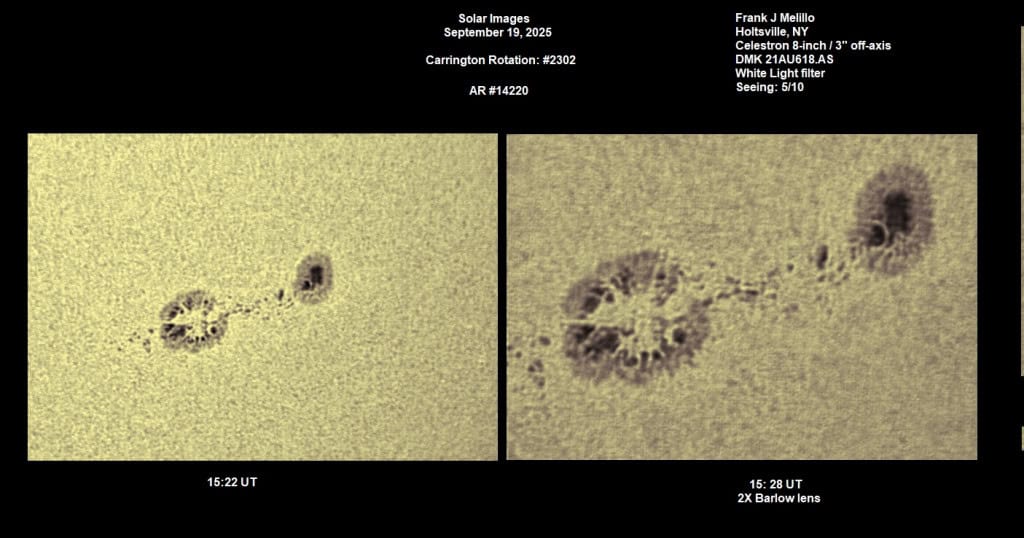 Mancha solar em formato estranho acende alerta para risco de explosões Ocasionalmente, a superfície do Sol é marcada por manchas solares, áreas mais escuras e frias causadas pelo acúmulo de campos magnéticos. Elas compõem as regiões ativas do astro, de onde podem eclodir intensas explosões. Mancha solar em formato estranho acende alerta para risco de explosões