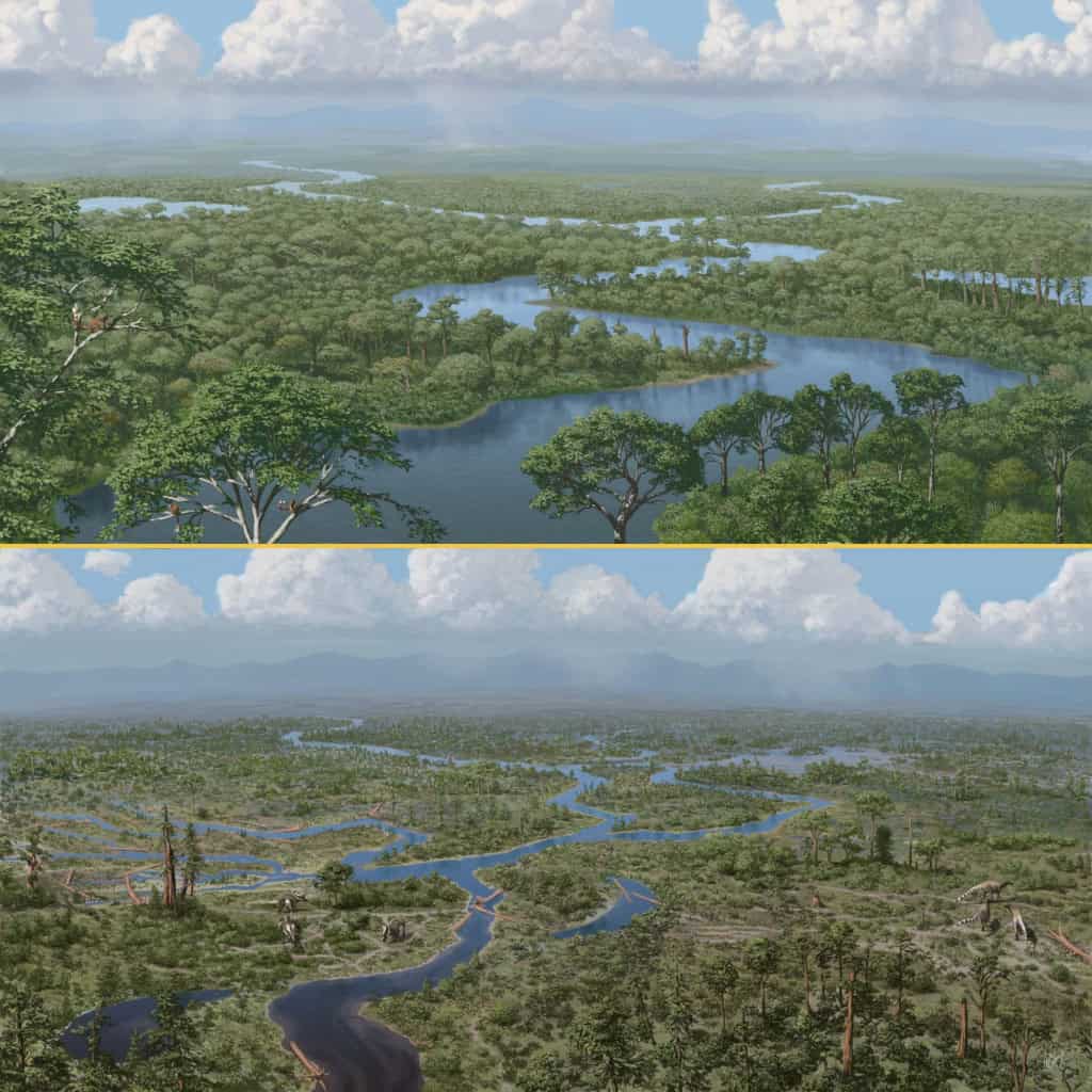 Extinção dos dinossauros alterou para sempre a Terra, diz estudo Pesquisadores encontraram novas evidências de que a extinção dos dinossauros deixou marcas nos ecossistemas onde habitavam. O grupo analisou registros preservados em rochas no oeste dos Estados Unidos, que revelaram como o evento redefiniu a história da Terra. A descoberta foi publicada na revista científica Communications Earth & Environment na última segunda-feira (15). Extinção dos dinossauros alterou para sempre a Terra, diz estudo