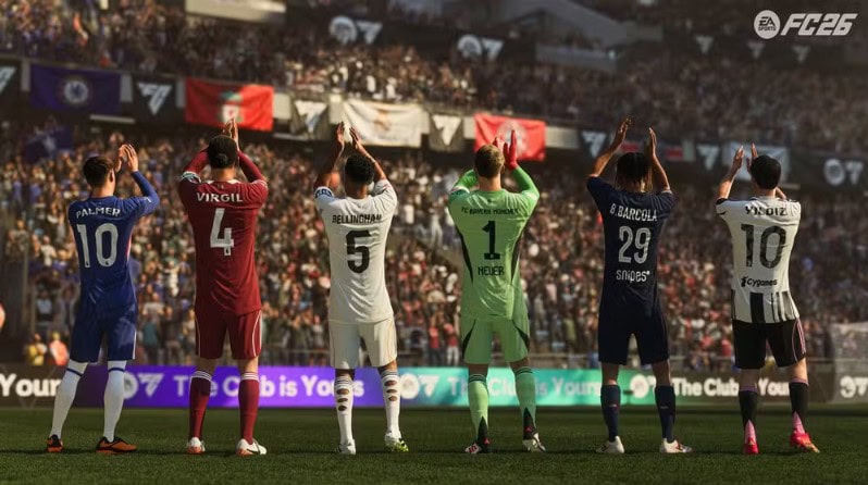 EA FC 26: saiba quais são os clubes, atletas, estádios e competições licenciadas Anteriormente chamado de FIFA e renomeado para “EA Sports FC”, o EA FC 26 é a nova versão de um dos principais jogos de futebol. O game será lançado globalmente na versão Standard Edition no dia 26 de setembro, a partir da meia-noite no horário local para consoles. Já para PC, o lançamento ocorre antes, no dia 25 de setembro, às 13h. Jogadores