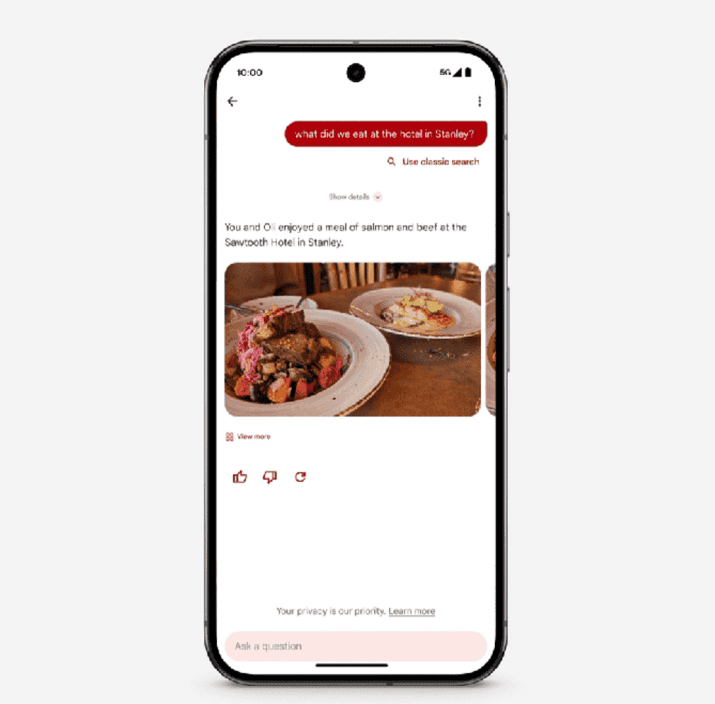 Nada de botões: IA do Google edita fotos por comando de voz Lançado pela primeira vez no Pixel 10, o novo recurso de edição de fotos por comando de voz agora está disponível para usuários Android nos Estados Unidos. Funciona do mesmo jeito que uma assistente de voz em TV: você aciona a IA por áudio e a tecnologia faz o trabalho sozinha. ask photos