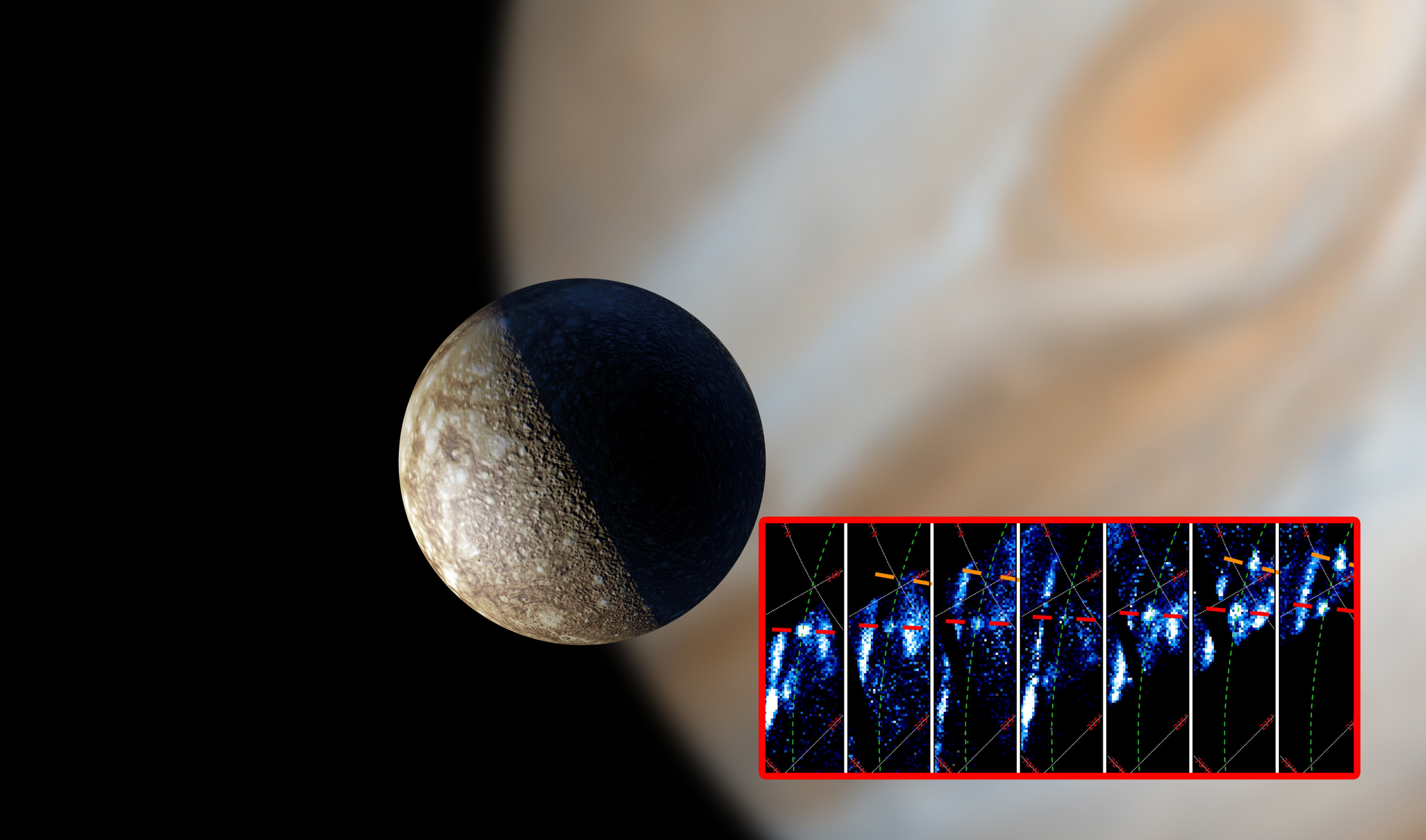 NASA encontra ‘pegadas aurorais’ nunca antes vistas em uma das luas de Júpiter
