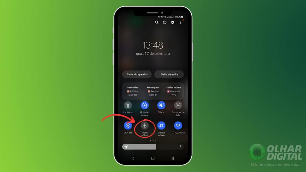 Como ativar o modo avião ou modo offline no celular