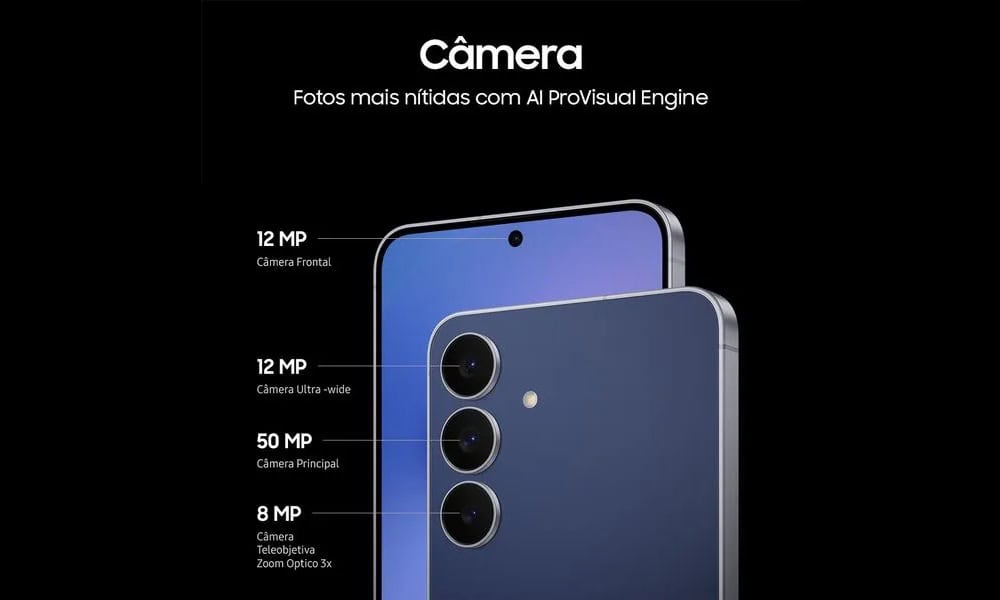 Galaxy S25 FE chega ao Brasil com foco em IA e recursos de modelos premium O Galaxy S25 FE foi anunciado no Brasil como a opção mais acessível da linha Galaxy S25. O modelo chega equipado com a One UI 8 e integra as mais recentes ferramentas do Galaxy AI, oferecendo recursos antes restritos a versões mais avançadas da série. Galaxy S25 FE chega ao Brasil com foco em IA e recursos de modelos premium