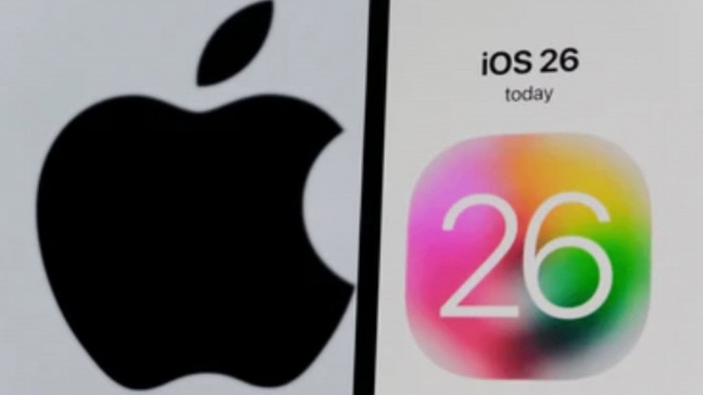 Mas já? Apple lança atualização do iOS 26; veja o que tem de novo A Apple lançou nesta segunda-feira (29) uma atualização para o iOS 26. A versão iOS 26.1 já está disponível para download e é focado na correção de bugs e recursos de segurança. imagem mostrando a logo da Apple, uma maça cortada, e um celular com o novo iOS 26