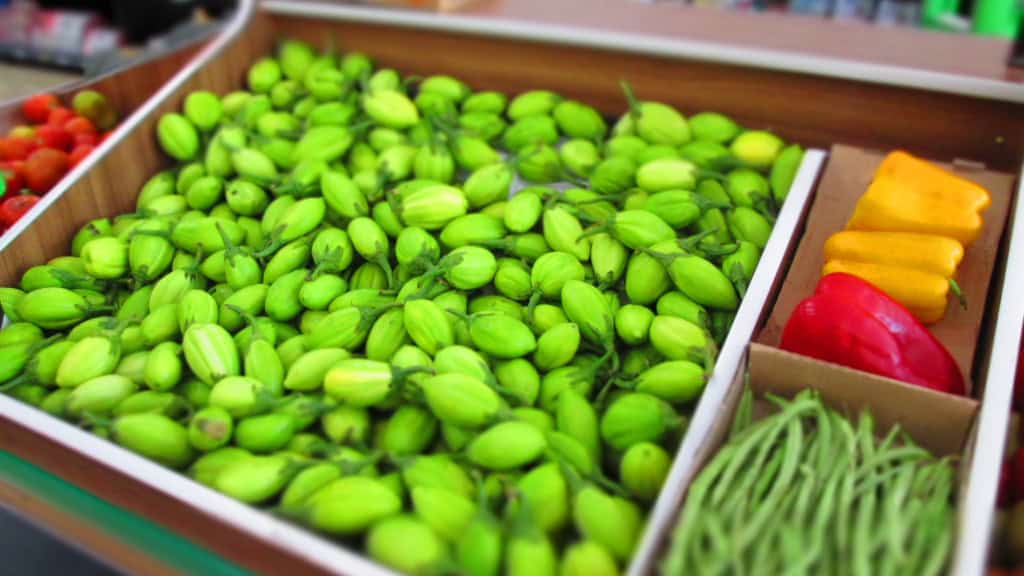Aprendemos errado? Conheça 12 legumes que, na verdade, são frutos Desde cedo, aprendemos a diferenciar frutas e legumes de forma simples, onde as frutas seriam as partes doces consumidas como sobremesa e os legumes, os alimentos presentes em pratos salgados, como saladas, sopas e refogados. Barraquinha de jiló em feira livre