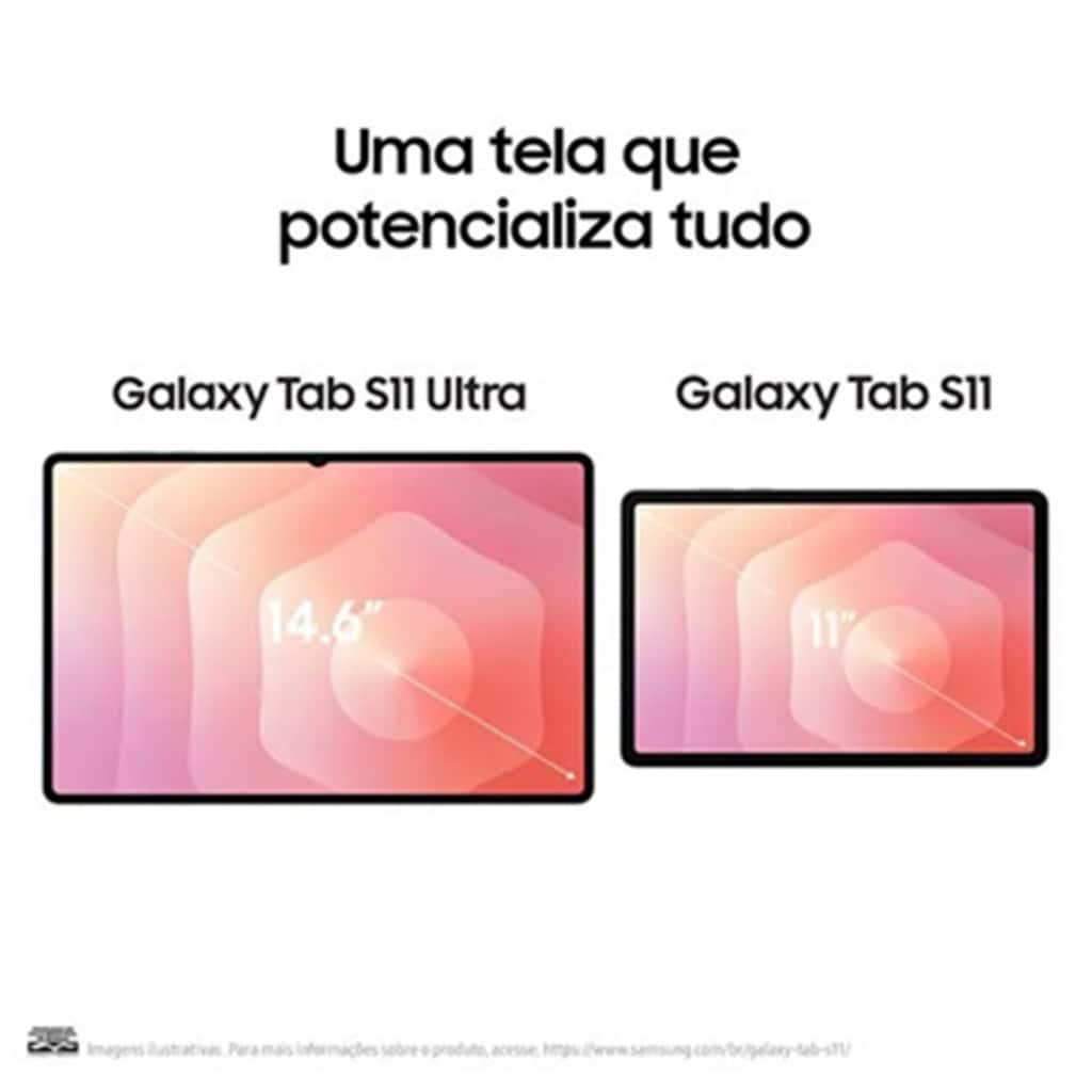 Samsung anuncia tablets Galaxy Tab S11 e S11 Ultra no Brasil; veja preços e detalhes A Samsung anunciou nesta quarta-feira (24) o lançamento dos tablets Galaxy S11 e Galaxy S11 Ultra no Brasil. Os dispositivos são os mais finos já lançados pela empresa, vêm com inteligência artificial para alta produtividade e sistema One UI 8. Samsung anuncia tablets Galaxy Tab S11 e S11 Ultra no Brasil; veja preços e detalhes