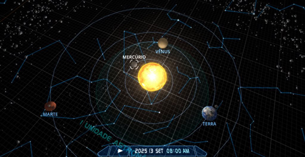 Mercúrio desaparece do céu noturno – entenda Neste sábado (13), às 8h da manhã (pelo horário de Brasília), Mercúrio iniciará uma fase que os astrônomos chamam de “conjunção solar superior”, passando entre a Terra e o Sol e ficando totalmente inobservável por várias semanas enquanto se perde no brilho da nossa estrela. Mercúrio desaparece do céu noturno – entenda