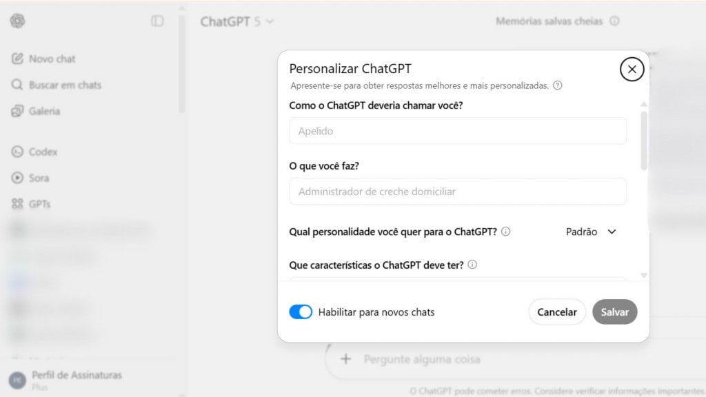 Como melhorar seu texto no ChatGPT: guia prático do básico ao avançado Se os textos gerados por IA soam “genéricos” e sem sal, você não está sozinho. A boa notícia: dá para ensinar o ChatGPT a escrever com o seu jeito: ritmo, escolhas de palavras, tom e até uso de analogias. Como personalizar ChatGPT