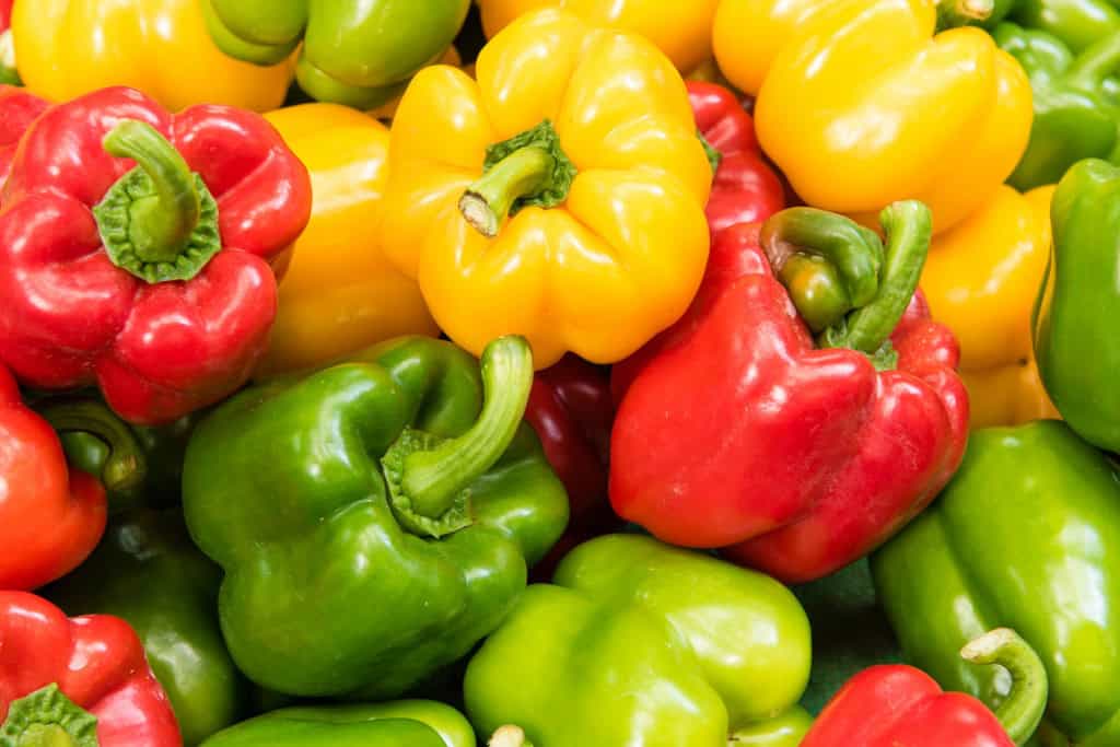 Aprendemos errado? Conheça 12 legumes que, na verdade, são frutos Desde cedo, aprendemos a diferenciar frutas e legumes de forma simples, onde as frutas seriam as partes doces consumidas como sobremesa e os legumes, os alimentos presentes em pratos salgados, como saladas, sopas e refogados. Pimentões verde, vermelho e amarelo